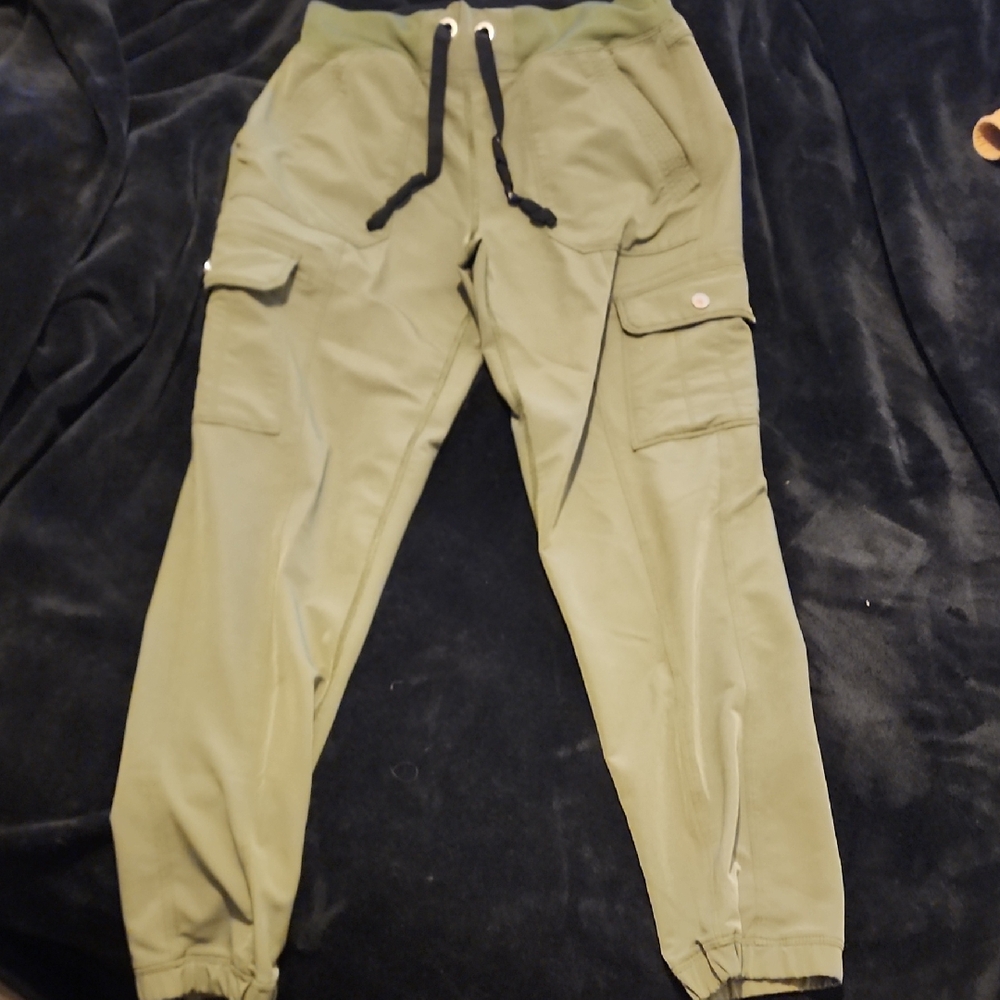 DKNY Sage Green Cargo Jogger Pants